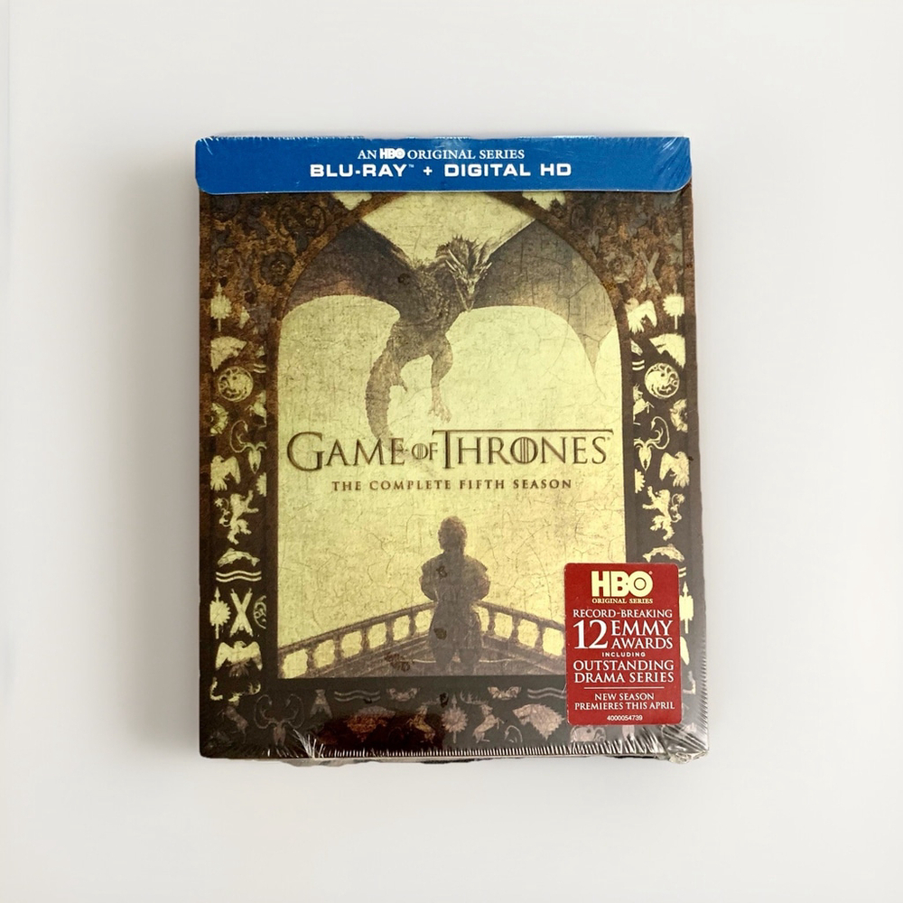 Game‎ of Thrones: Complete Fifth Season 5 (Blu-ray, 2016, 4-Disc Set) New Sealed